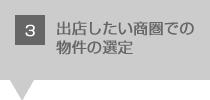 出店したい商圏での物件の選定